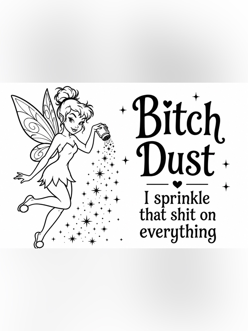 Handmade 50count “B**** Dust” Stickers